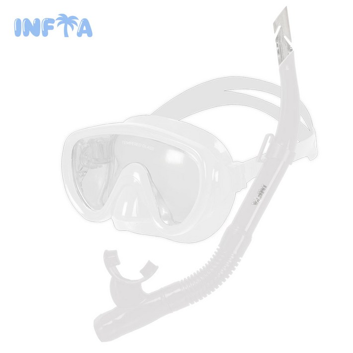 인피아 멀티 피스 스노쿨링 마스크 프리다이빙 스노쿨링 세트