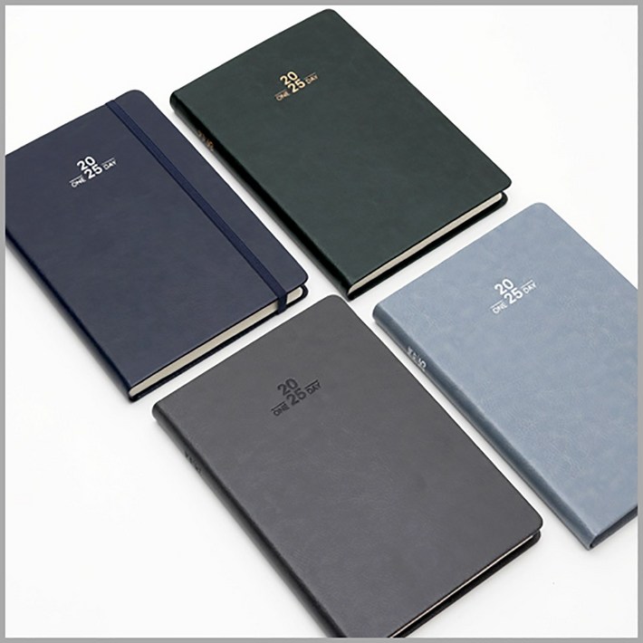 2025 AP10 양장 다이어리 25절 1면1일, 스톤블루, 1개