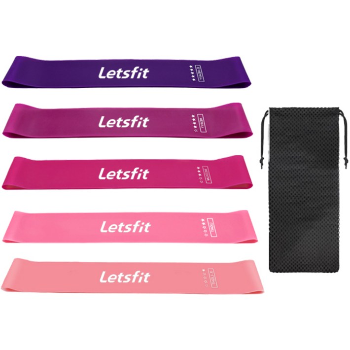 렛츠핏 라텍스 루프밴드 5종 세트