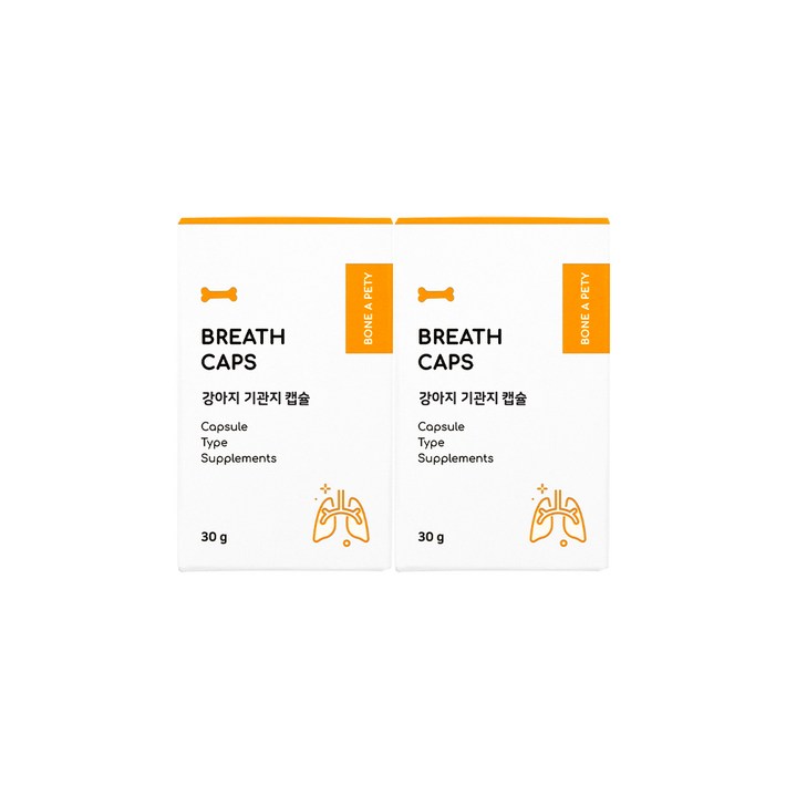본아페티 브레스캡스 강아지 영양제, 60정, 호흡기기관지, 2개