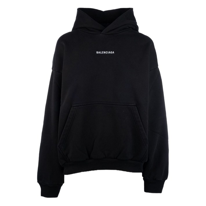 발렌시아가 로고 프린트 후디