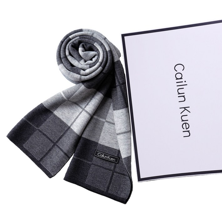 파카이 남성 캐시미어 목도리 머플러 선물포장