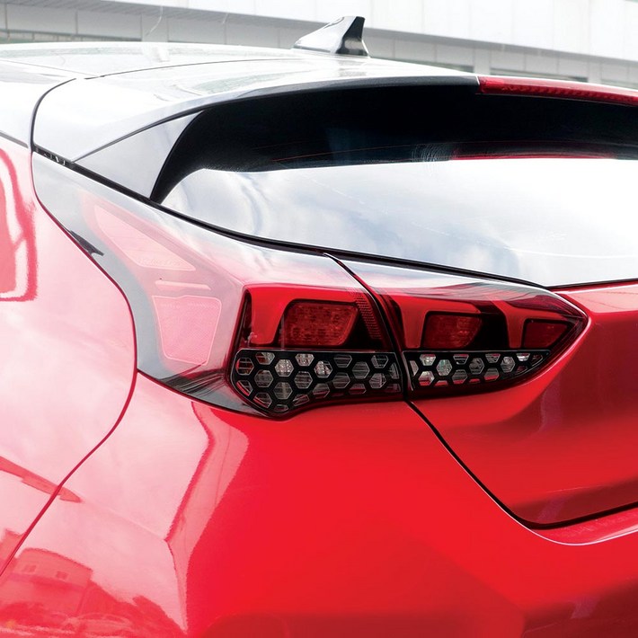 비브랜드  후진등 라이트 포인트 육각 타공 스티커 벨로스터JS 벨로스터N  호환제품