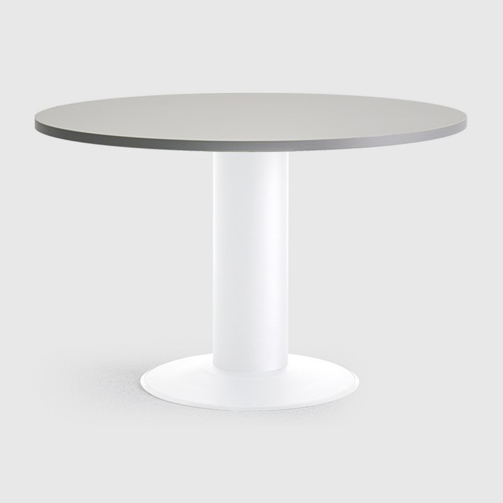 퍼스 원형테이블 1200, 화이트프레임그레이