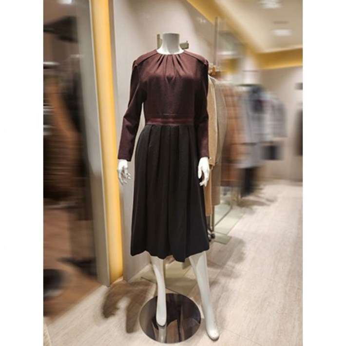 요하넥스 라운드넥셔링배색원피스 J2D1D032640491