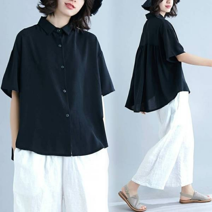 용헌터스 중년 여성 고급 블라우스 카라 백화점