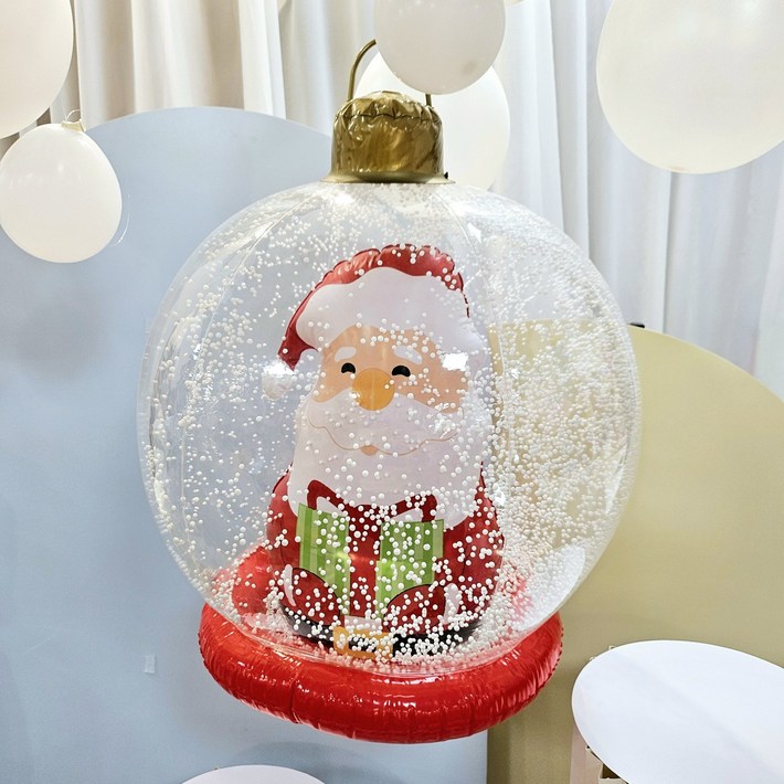 크리스마스 대형 장식 오너먼트 풍선 파티 인테리어 장식 소품, 1개, 디자인 산타클로스