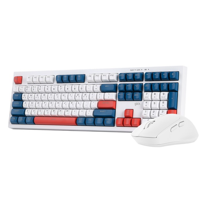 지클릭커 오피스프로 WMK50 사일런스 M 무소음 무선 블루투스 108 키보드 마우스 세트, 일반형, Gun dam 108키, WMK50 지클릭커 오피스프로 WMK50 사일런스 M 무소음 무선 블루투스 108 키보드 마우스 세트, 일반형, Gun dam 108키, WMK50