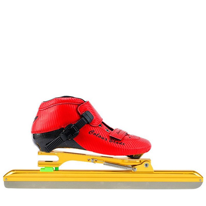 카본 스피드스케이트화 쇼트트랙 시티런 입문용 성인용 연습용 어린이 초보자, 레드 스탠다드 탈구