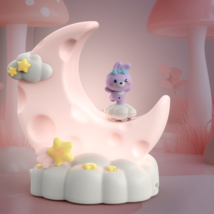 애니버디즈 귀여운 캐릭터 초승달 무드등