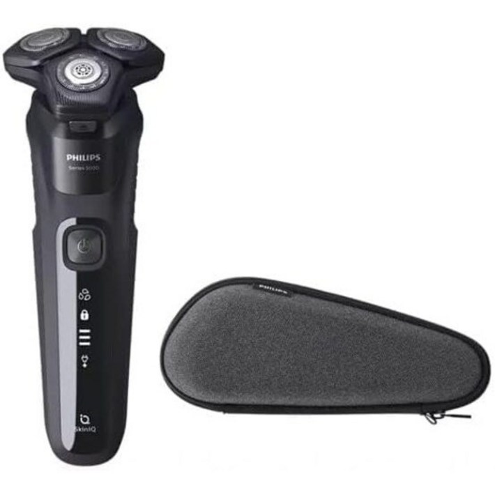PHILIPS 젖은드라이 전기 면도기 5000시리즈 수납 케이스 포함 블랙 S558830