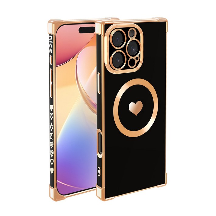 갤럭시S 시리즈 마그네틱 충전 하트 휴대폰 케이스