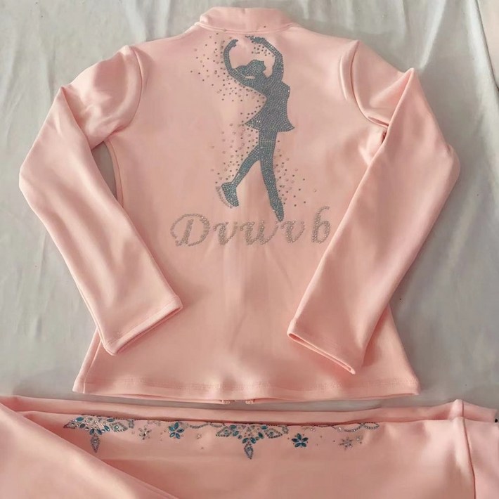 피겨연습복 스케이트 트레이닝 고탄성 무대 훈련복 두꺼운