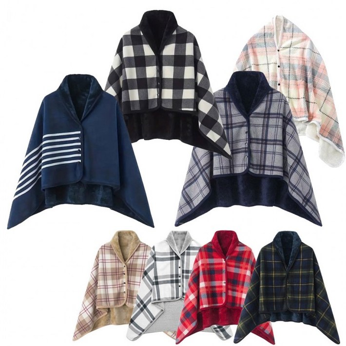 LND 당일출고 최저가 보드보들 에스타 극세사 융털 똑딱이 담요 무릎 어깨 치마 수면 잠옷 단추 이불