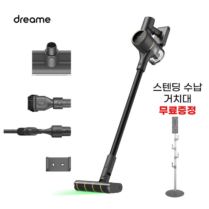 드리미 무선청소기 V12 plus 레이저 그린헤드라이트 디텍트 지원