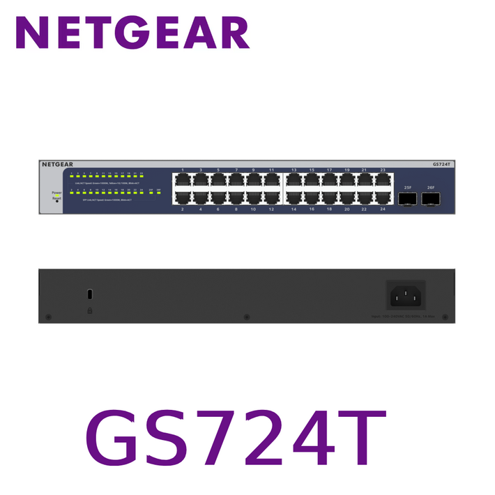 넷기어 24포트 기가비트 스마트 스위치 Layer 2 지원 2SFP 업링크 전용 스위칭허브
