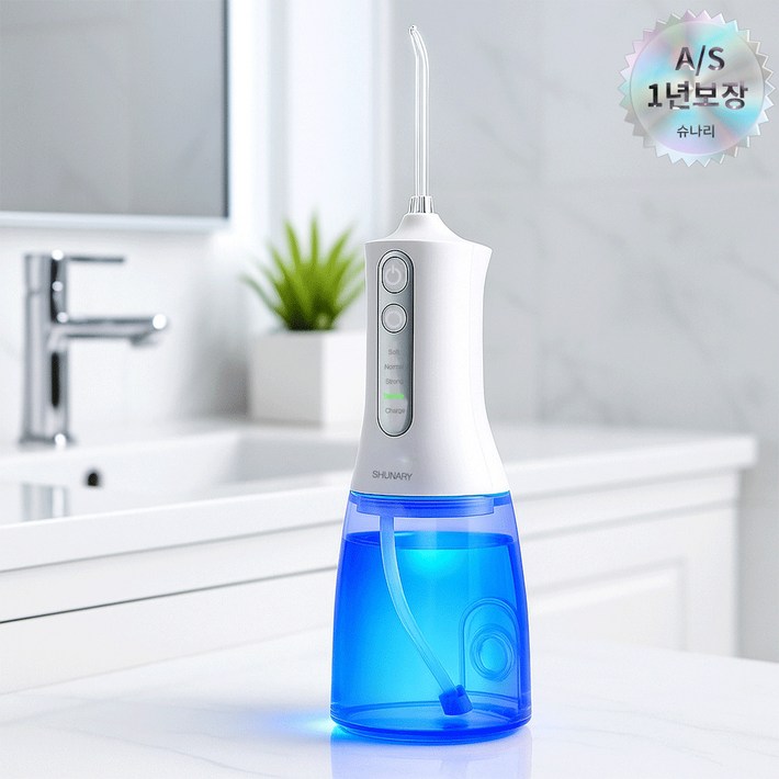 치과약국공식판매 프레시픽 코드리스 구강세정기, 1개, 화이트