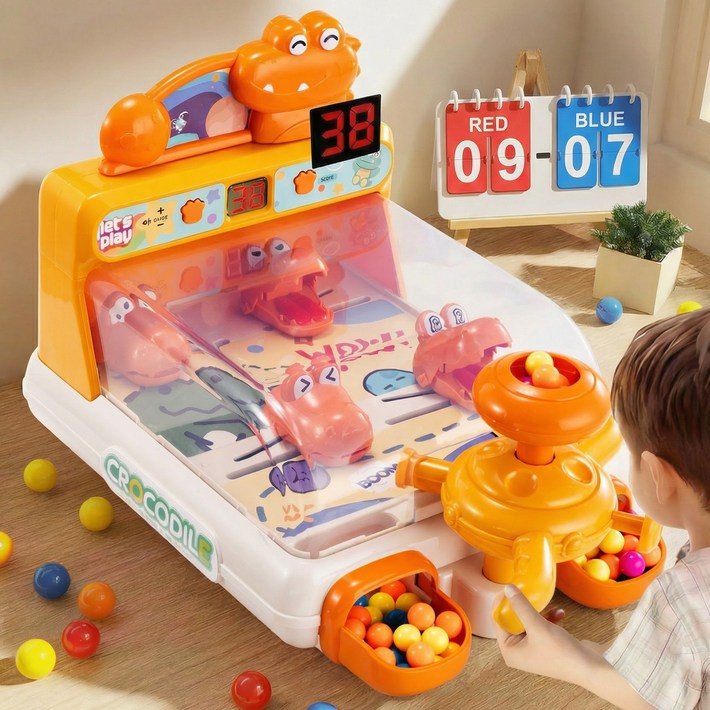 토요요 악어 사격 장난감 미니 오락실 키즈 완구 생일선물DEY1