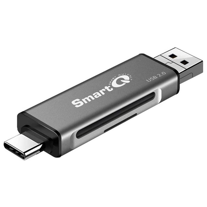 SmartQ C350 USB C sd card reader and USB 3.0 Super Speed Memory Card adapter for MicroSDXC and SDH