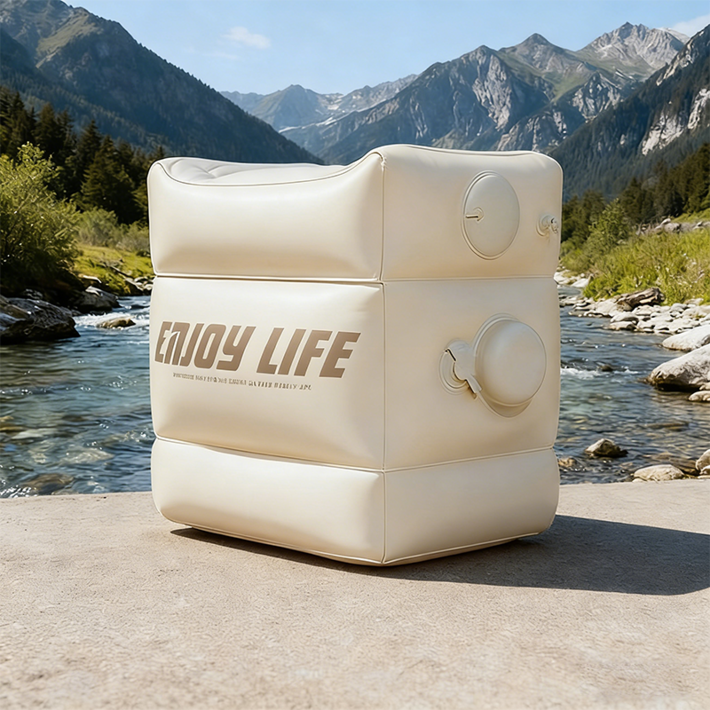 호밍사이 3단 에어 발받침 파우치 포함 차량용 차박 자동차 사무실 책상 기내용 발쿠션 다리부종 발판 풋레스트