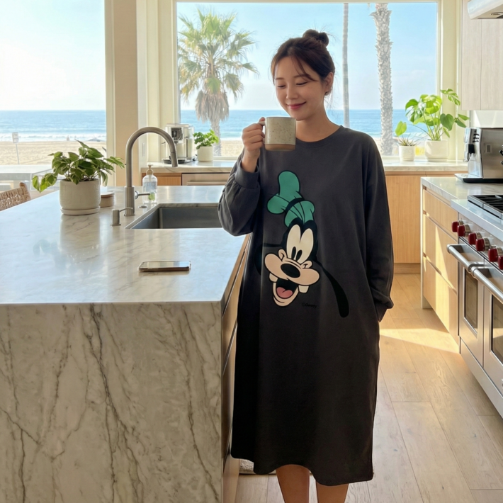 디즈니 홈웨어 원피스  미키 구피 미니특양면 디즈니정품