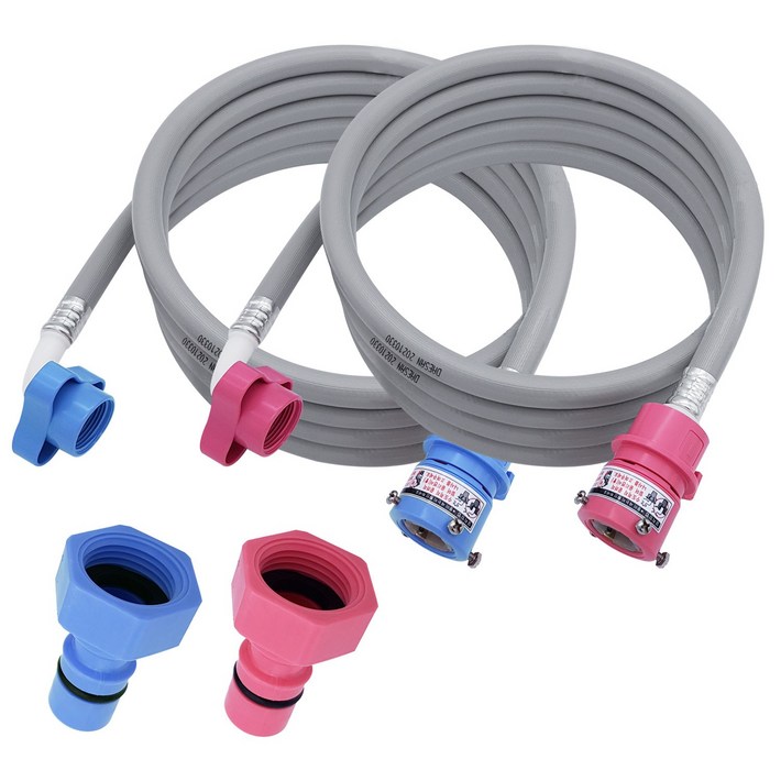 국산 세탁기호스 삼성 LG 대우 급수호스 5미터 냉수5미터 온수 세트, 1개