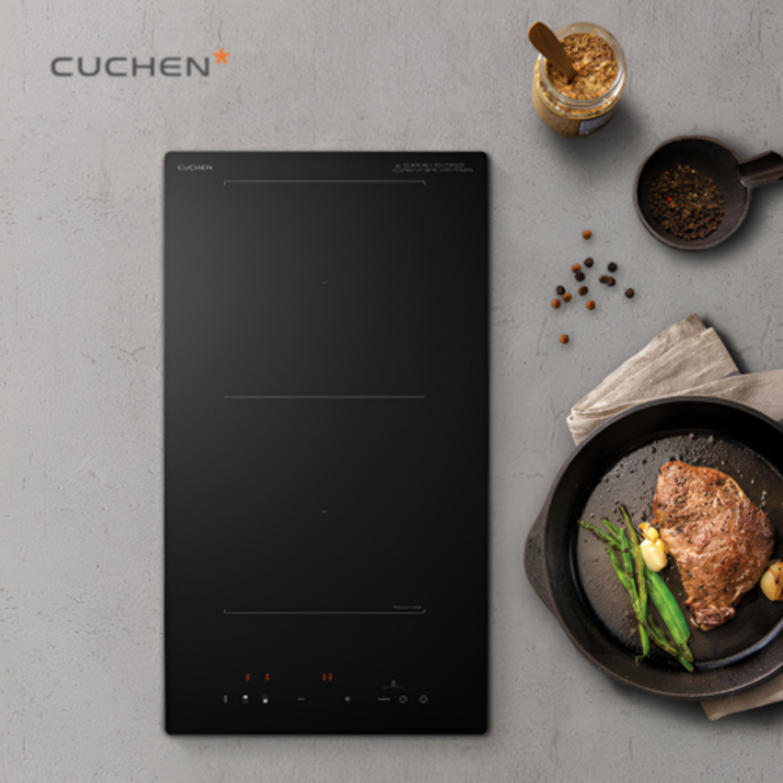 쿠첸 인덕션 2구 전기레인지 매립형 전기쿡탑 타공268×500, 빌트인, CIRBB23TOB1