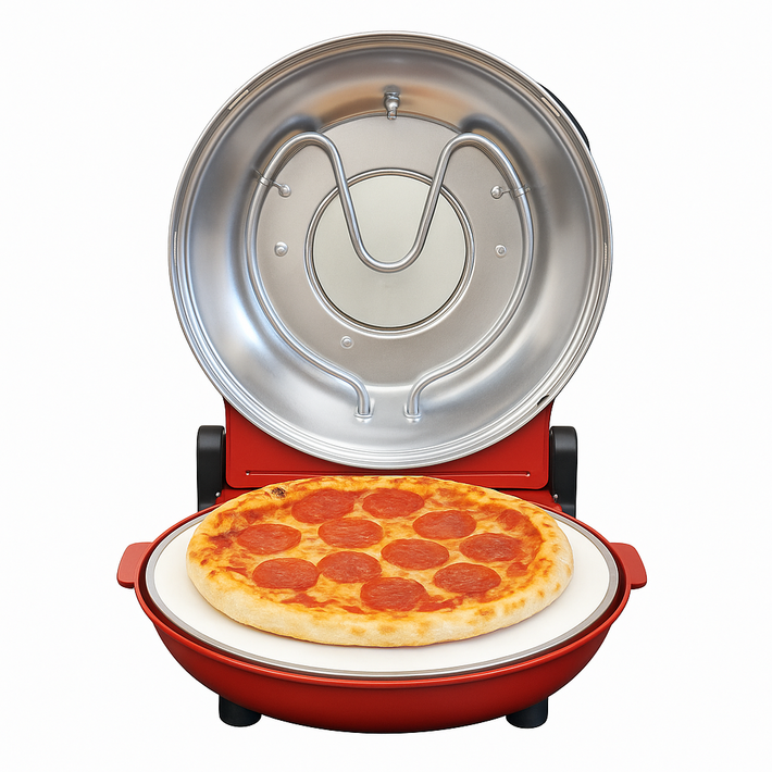 오븐픽스 정밀한 피자오븐 베이킹 데크오븐 피자 빵집 가정용 업소용 대용량 오븐, 420도 프로 레드, 액세서리고온천 피자삽 스크레이퍼 고온장갑 포함