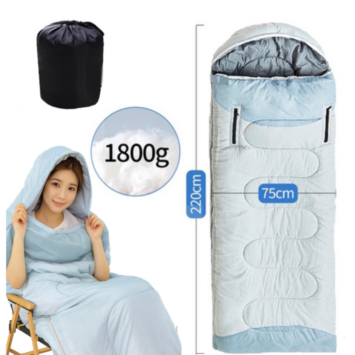 오웨테 손을 뻗을 수 있는 침낭 초경량 캠핑 차박 백패킹 1인용 침낭 사계절용 압축팩포함