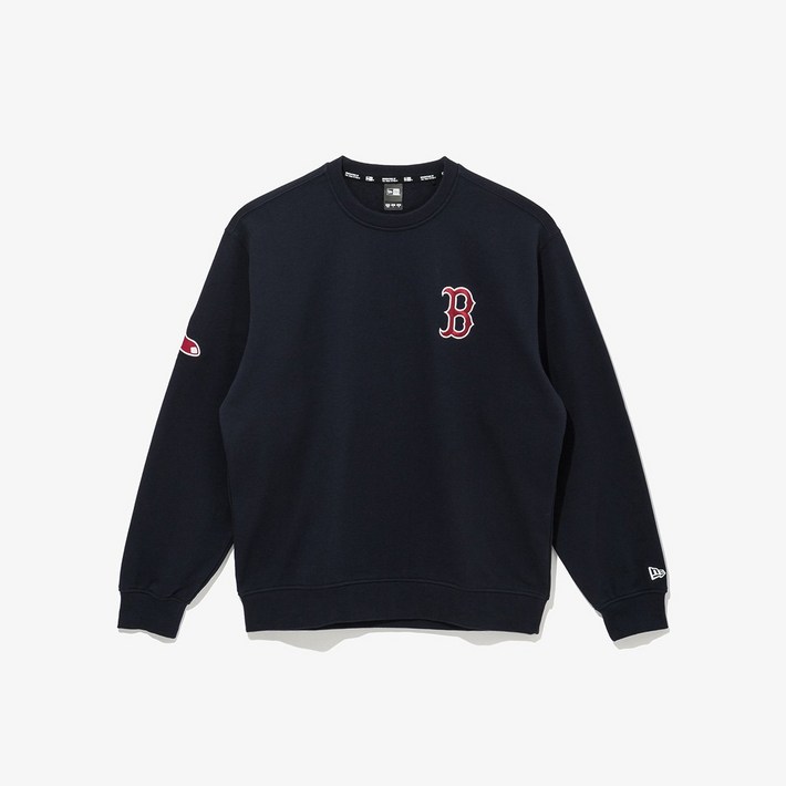뉴에라 MLB 보스턴 레드삭스 팀 로고 맨투맨 이브닝 블루 14536466