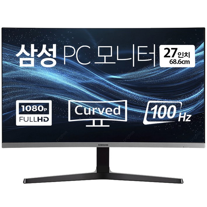 삼성 에센셜 LS27D390GAKXKR 커브드 모니터 68.6cm 27인치