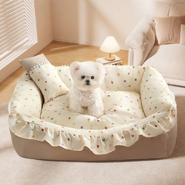 Arsjuo 사계절 강아지 방석 베개 고양이 쿠션 애견 하우스 침대