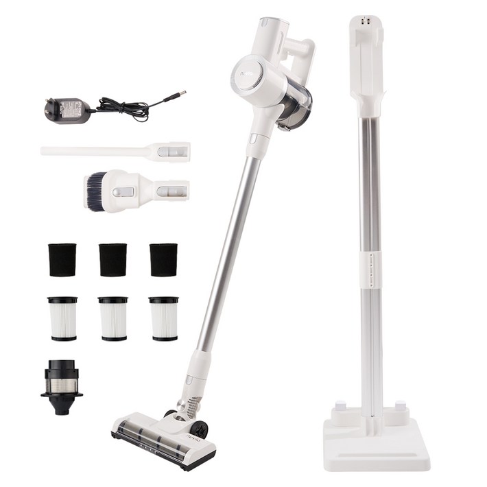 누비아 차이슨 무선 스틱 청소기 BLDC 진공 청소기, 자동충전 거치대  헤파필터 3P