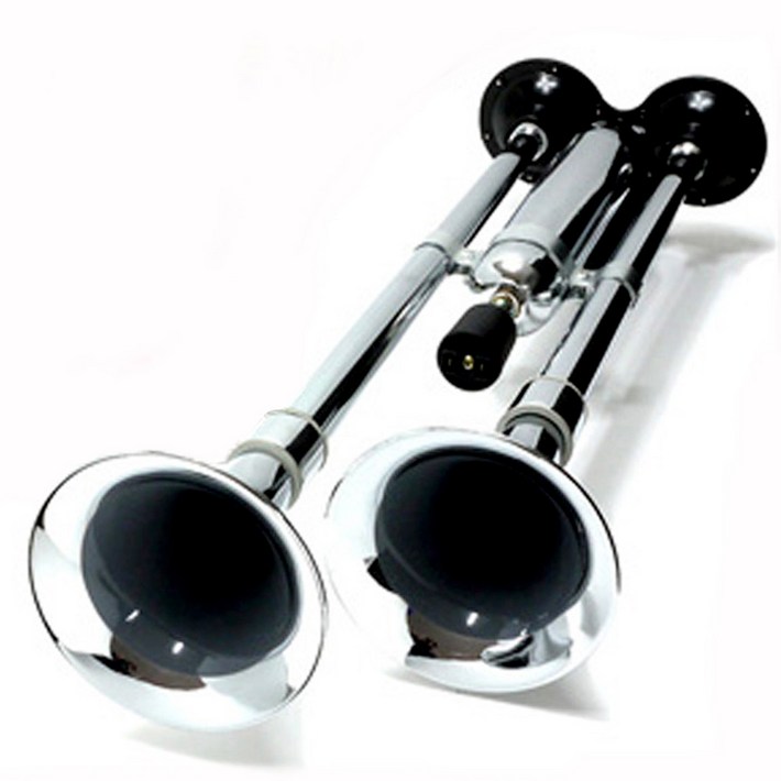 오토비트 쌍나팔 뱃고동 에어혼 12V 중 24V 겸용 소리와설치 동영상 크락션에어혼, 24V, 1개