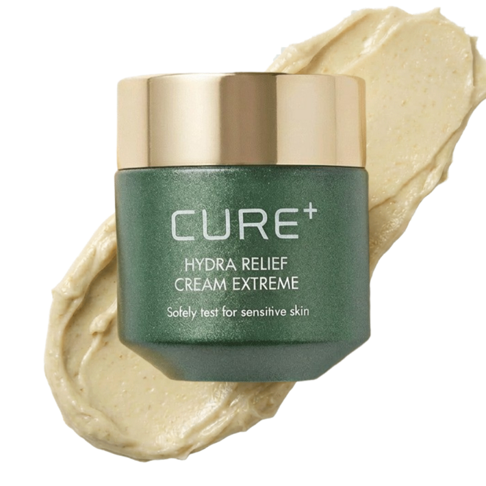 김정문알로에 큐어 하이드라 릴리프 고보습 크림 4X 익스트림, 50g, 2개