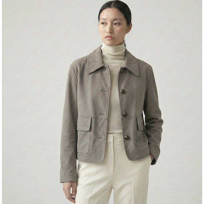 LBL FAUX 스웨이드 여성 자켓 간절기