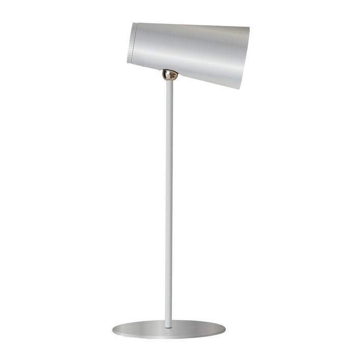 데코아르 멜로우 비비드 360도 벽걸이 포인트 조명등LED램프 스탠드조명, 메탈 실버