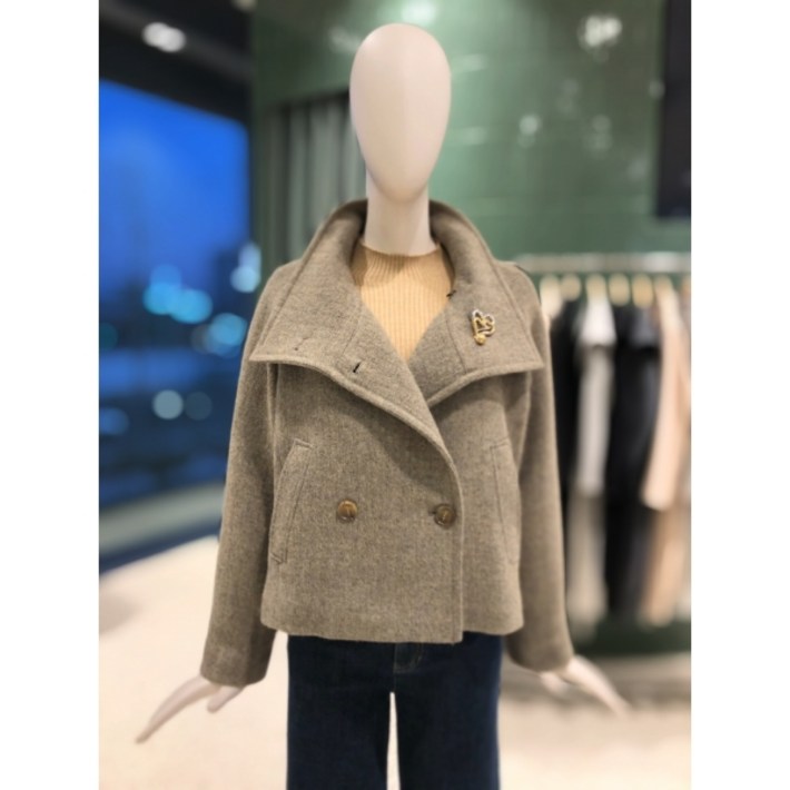 듀엘 하이넥헤링본숏코트 L251PSH001