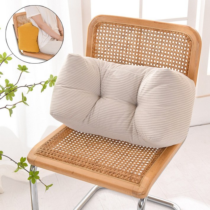 Arsjuo 인체공학 등받이 의자 바른자세 허리 쿠션