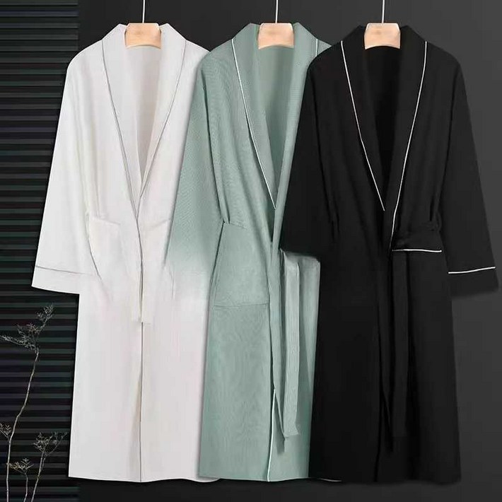 빅사이즈 샤워 목욕 가운 모텔 실내 순면 로브 사계절 실크 호텔 파자마 옷