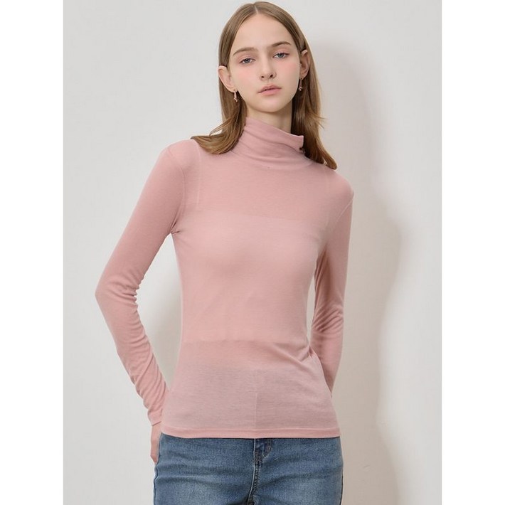 리스트 리스트LIST  베이직 터틀넥 저지 티셔츠 택가격 98000원