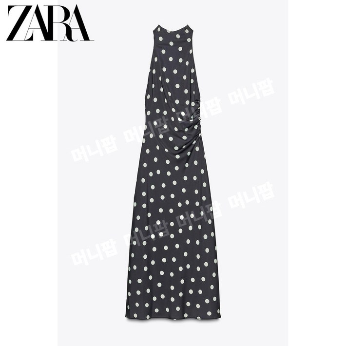 공홈 ZARA 자라 도트 새틴 미디 원피스 8484438 422