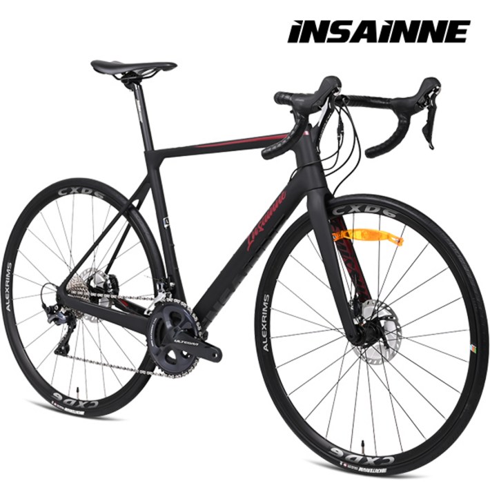 2024 인세인 피니시모 울테 카본로드 자전거 700C 시마노 울테그라 22단 완조립, 1개, 166cm, 피니시모 울테 490 매트블랙화이트 조립