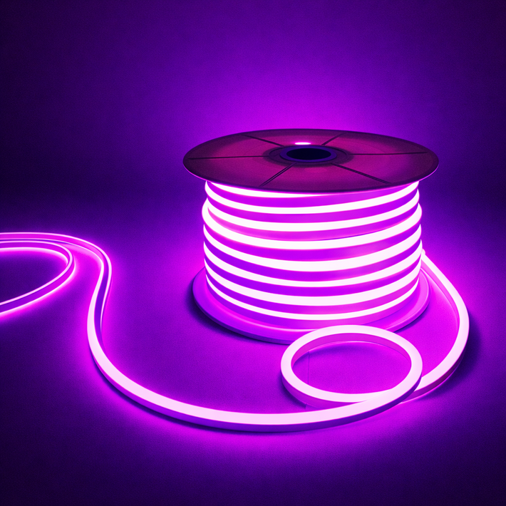 선세이브 부속품 포함 LED 네온플렉스 50M 7W 단면형 AC, 1개, 네온플렉스 보라색