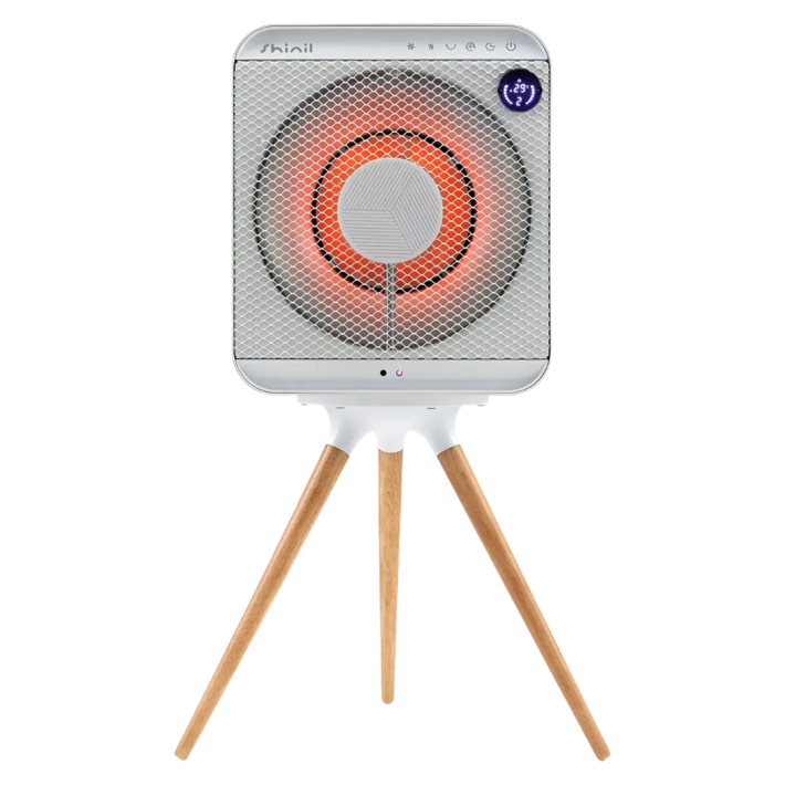 신일 전기히터 1구 하이라이트 가정용 사무실 전기난로 캠핑  리모콘