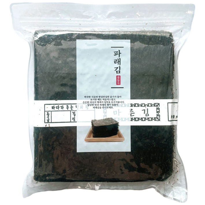 울돌목물산 완도산 파래김 100장 지퍼백 포장