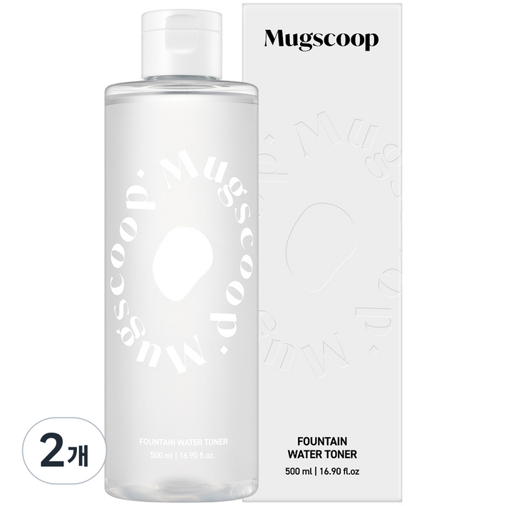 머그스쿱 병풀 5만PPM 리포좀 히알루론산 수분 진정 토너, 2개, 500ml