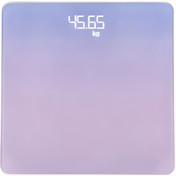 블루스타 실내 온도측정가능 LED 파스텔 정밀 체중계