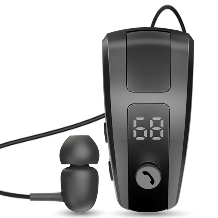 코시 CVC 노이즈캔슬링 자동감김 이어폰, EP4098BT, 블랙