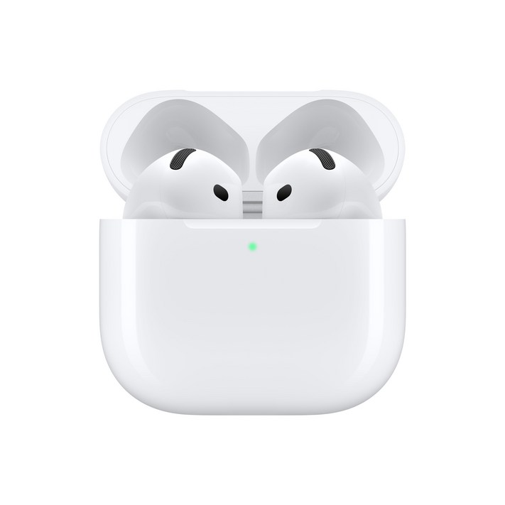 Apple 2024 에어팟 4세대 액티브 노이즈 캔슬링 블루투스 이어폰, MXP93KHA, 화이트